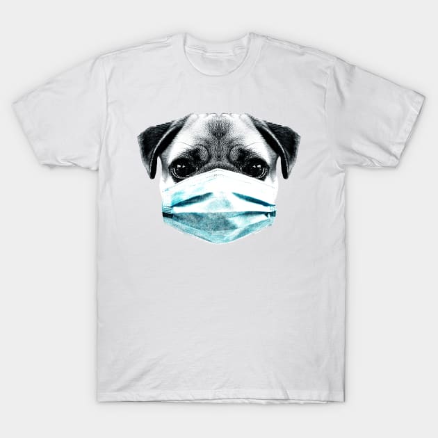 Quarantine house pug T-Shirt by clingcling